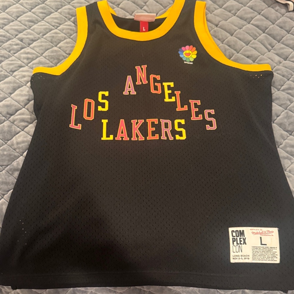 Los Angeles Lakers Black and Yellow Jersey